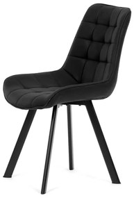 Fekete Vintage Szövet Étkezőszék. HC-V3066 BK3