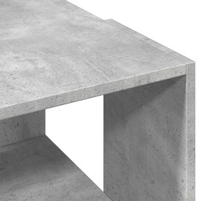 betonszürke szerelt fa dohányzóasztal 89,5 x 48 x 30 cm