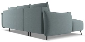 Világoskék sarokkanapé (bal oldali) Malie – Makamii