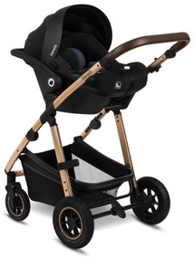 Lionelo - Kombinált 3 az 1-ben babakocsi AMBER Fekete ónix