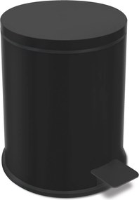 Zack Vasca Acél Fürdőszobai Kosár 3 l Pedálos Matt Fekete