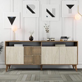 Konzolasztal Milan - Diós, Travertine