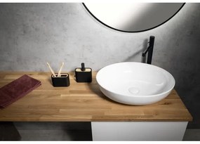 Gedy - Fogkefe tartó NINFEA fekete/bambusz