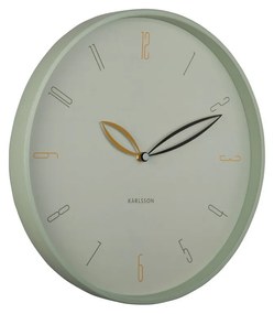 Karlsson 6012GR design falióra zöld, 40 cm átmérővel