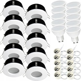 Süllyesztett lámpatest halogén fürdőszobai vízálló IP44 Led GU10 7W