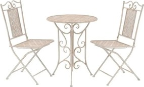 Erkélybútor Szett Teraszra Retro Vintage Fém Székek Asztal