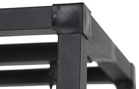 Ipari állólámpa fekete 3 lámpás - Big Cage