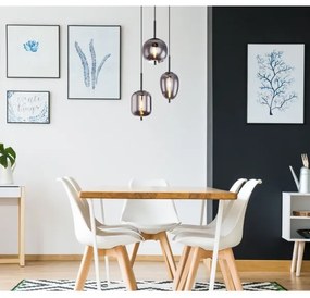 Globo 15345-3 - Csillár zsinóron BLACKY 3xE14/40W/230V