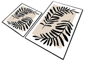 Bézs fürdőszobai kilépő szett 2 db-os 60x100 cm Casting – Foutastic