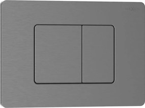 Mexen Tex 05 öblítőgomb rozsdamentes acél, gun gray kefe - 6105-12