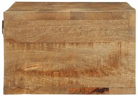 tömör nyers mangófa falra szerelhető TV-szekrény 100x30x19 cm
