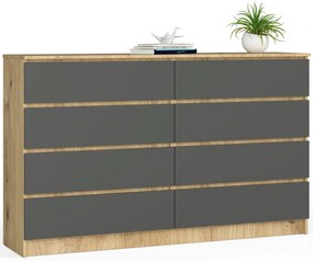 Komód Koa IV (artisan tölgy  + szürke). Akció -15%. 1070717