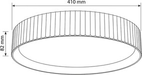 Brilagi - LED fényerőszabályozható mennyezeti lámpatest LUCIA LED/48W/230V Ø 41 cm fehér + távirányító