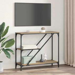 vidaXL Konzolasztal Artisan tölgy 88,5 x 30 x 75 cm Faanyag