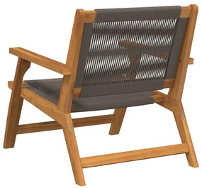 Kerti Székek 2 db Szürke 67x77x73 cm Tömör Akácfa