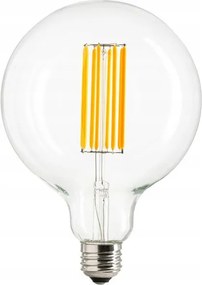 Izzó E27 Led Filament 8W Meleg szín G125 átlátszó buborék