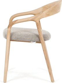 Jídelní židle, přírodní, dřevo, DCH-V3202 CRM2