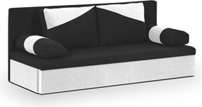ROLO Háromszemélyes kinyitható kanapé Fekete/fehér