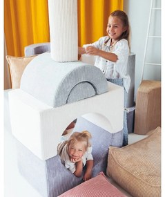 Mentazöld kordbársony habszivacs játszótér 3 db-os magasság 37 cm 75x49 cm Rainbow Montessori – Wigiwama