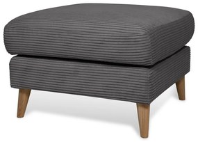 Sötétszürke kordbársony lábtartó Paris – Scandic