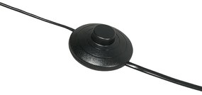 Modern íves állólámpa fekete - Vinossa