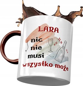 Bordó Bögre Lara Feleség Barátnő Ajándék Nyomtatott Fotóval