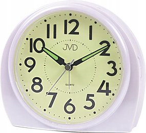 Nagy Gyöngyház Félkör Alakú Megvilágított Ébresztőóra Szundival Jvd SRP3701.2 14 cm