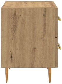 vidaXL Éjjeliszekrény fiókkal Artisan tölgy 40 x 35 x 47,5 cm Faanyag