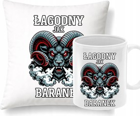 Párna Bögre Vicces szett Gyengéd, mint a bárány ajándék neki