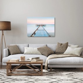 Üveg kép - Hosszú móló (70x50 cm)