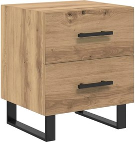 vidaXL Éjjeliszekrény fiókkal Artisan tölgy 40 x 35 x 47,5 cm Faanyag
