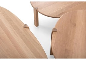 Natúr színű tölgyfa dohányzóasztal 100x180 cm Kulin – Gazzda