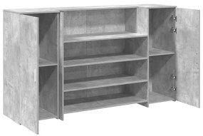 vidaXL recepciós pult betonszürke 180x50x103,5 cm szerelt fa