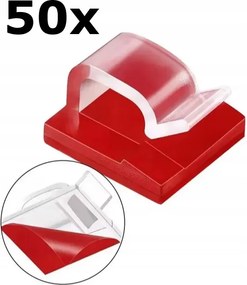 50x Kábelrögzítő Klipsz Csat 3M Karácsonyi Fények Füzérek Jegcsapok Átlátszó