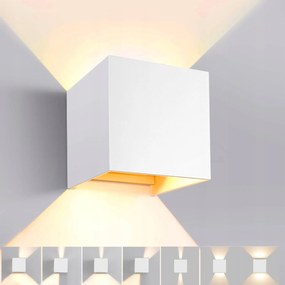 Fehér Led Fali Lámpa Modern Kreatív 20W Meleg fehér