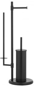 Erga Állvány WC-papír és szczotkę WC 3w1 czarny - Yoka