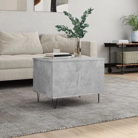 Betonszürke szerelt fa dohányzóasztal 60 x 44,5 x 45 cm