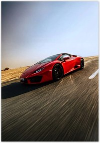 Poszterek 70x100 Piros sportautó