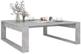 Betonszürke szerelt fa dohányzóasztal 100 x 100 x 35 cm