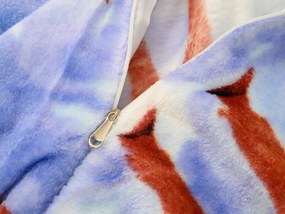 WINTER WISH kék mikroplüss ágyneműhuzat Ágyneműhuzat mérete: 70 x 90 cm | 140 x 200 cm