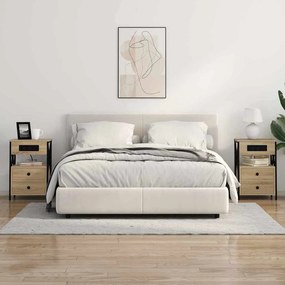 Éjjeliszekrény 2 pcs sonoma tölgy 40 x 31 x 60 cm Faanyag