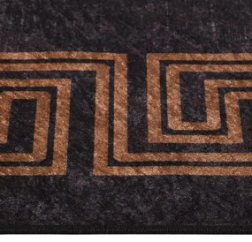 fekete-arany mosható csúszásgátló szőnyeg 400 x 300 cm