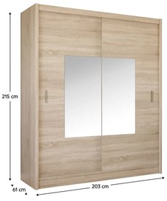 Ruhásszekrény MADRAT (szonoma tölgy). 1091673