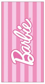Barbie Striped fürdőlepedő, strand törölköző 70x140cm (Fast Dry)