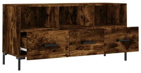 füstös tölgy színű szerelt fa TV-szekrény 102 x 36 x 50 cm
