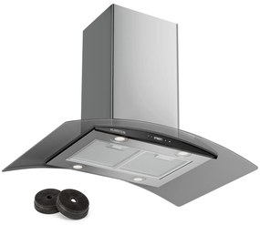 Klarstein Colette, páraelszívó, 90 cm, 601 m³/ó, A energiaosztály, rozsdamentes acél, ezüst