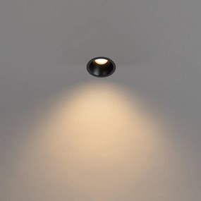 6 db fekete GU10 beépíthető spotlámpa szett 35 mm IP44 - Dept