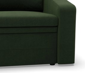 Vertico fekvőfotel, 80 cm széles, fonott, zöld