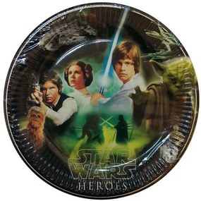 Star Wars Heroes Papírtányér 8 db-os 23 cm
