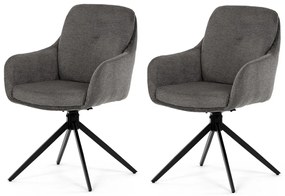 Étkezőszék-készlet visszahúzható mechanizmussalDCH-P3174 GREY2, 2 db